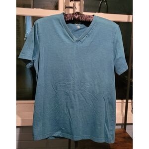 Arizona Jean Company Men's Large Teal‎ Short Sleeve V-neck T-shirt Regular Fit